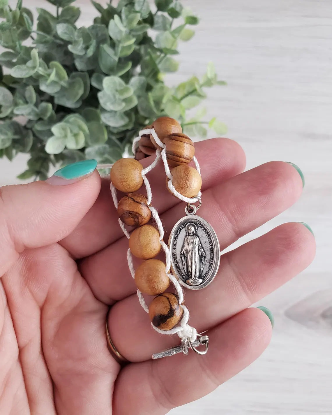 Sacrifice Beads Olive Wood Bethlehem Wooden Prayer Bead