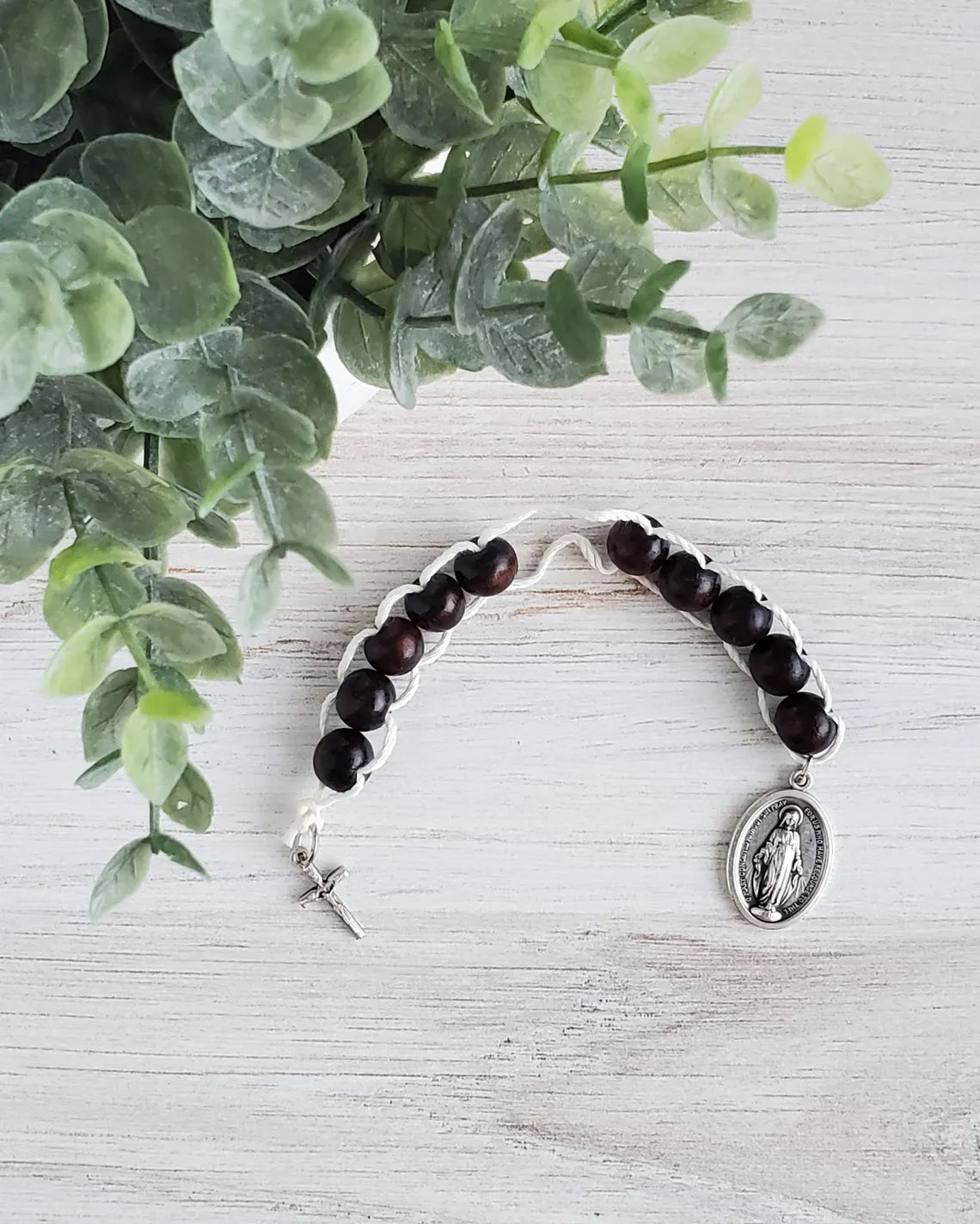 Sacrifice Beads Polished Mahogany Wood Bead
