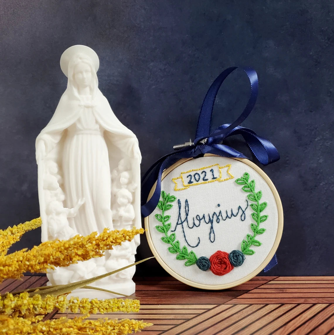 Personalized Memorial Embroidery Hoop