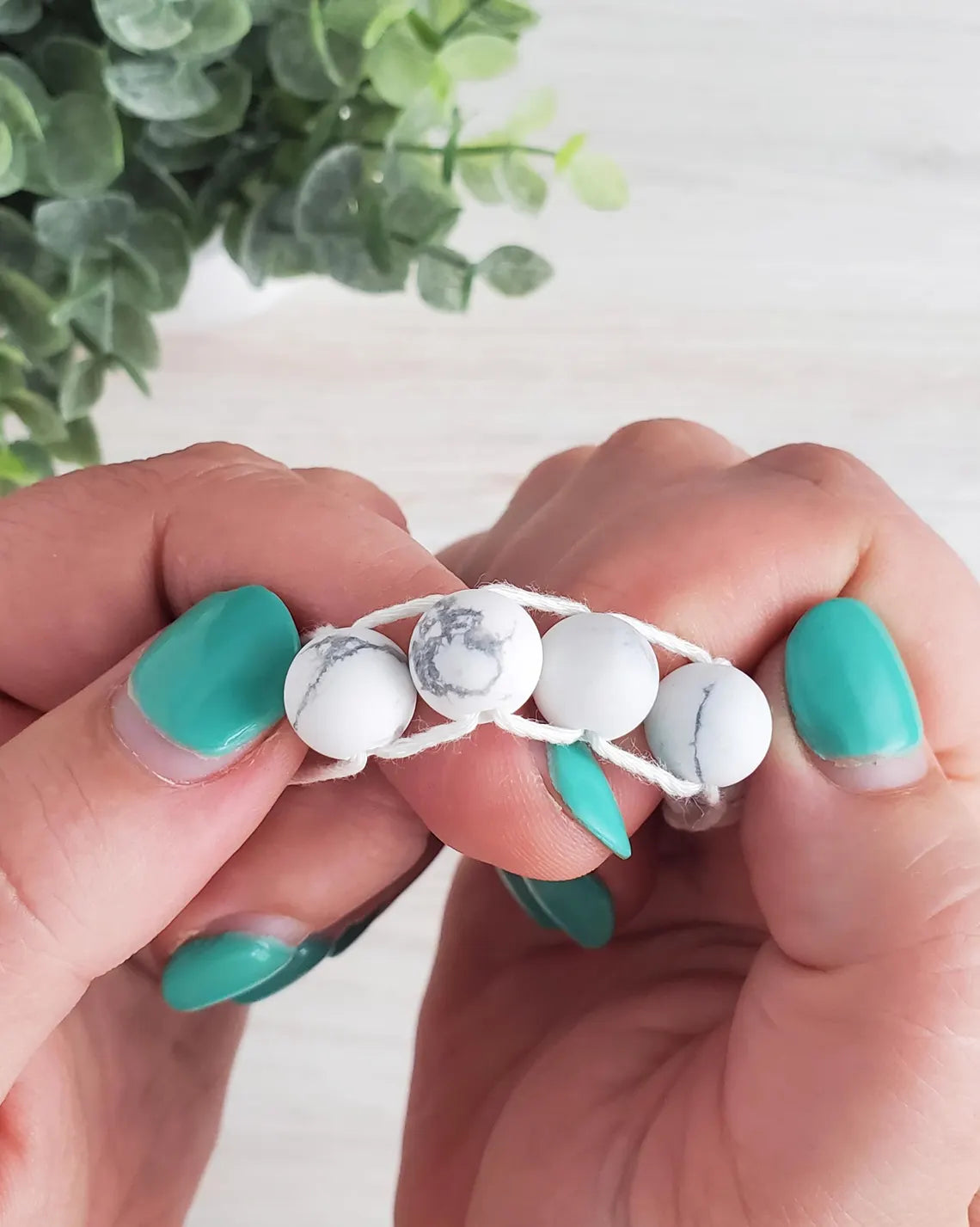 White Howlite Sacrifice Beads