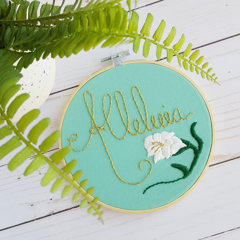 Alleluia Embroidery Kit
