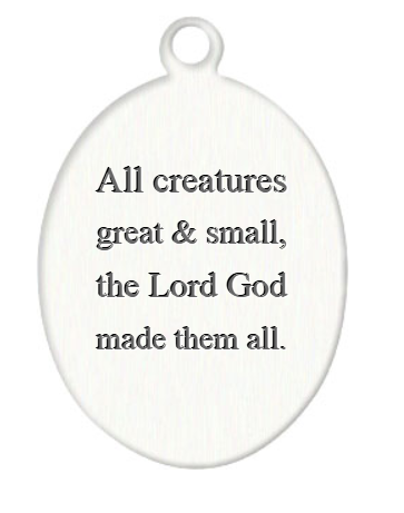 Saint Medal Pet Tags with Optional Custom Engraving