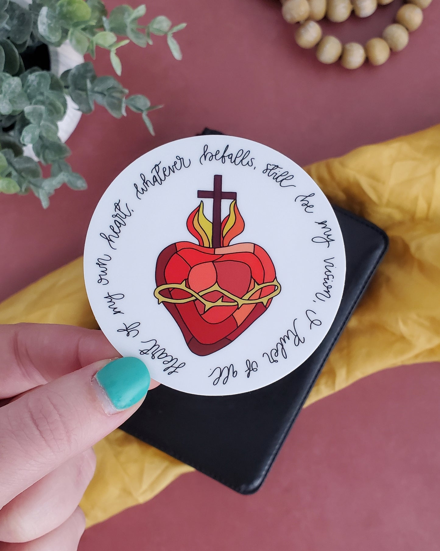 Heart of My Own Heart Sacred Heart of Jesus Vinyl Sticker