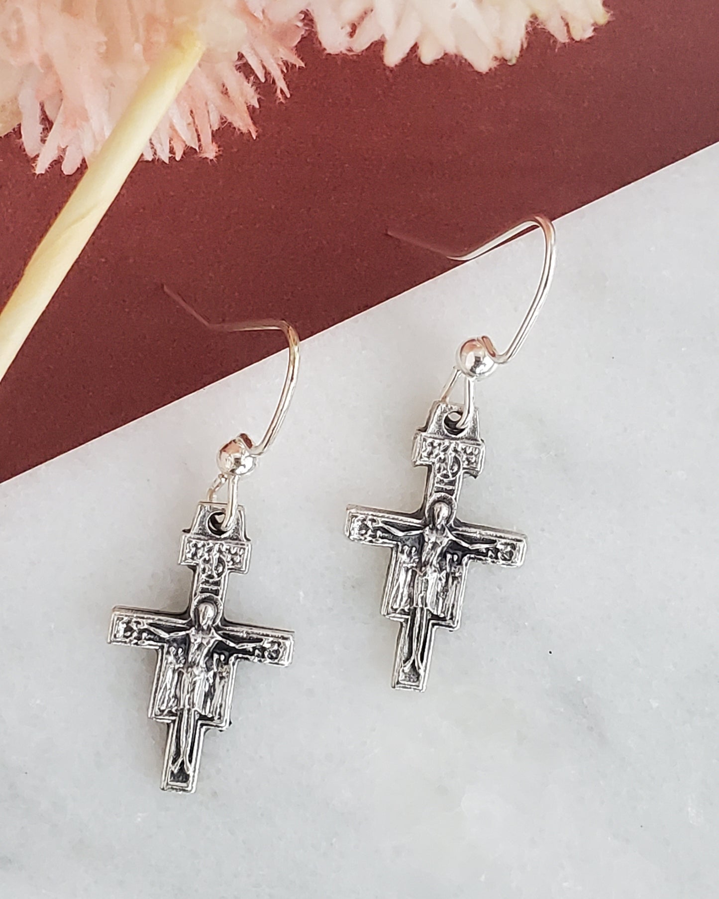 San Damiano Cross Earrings