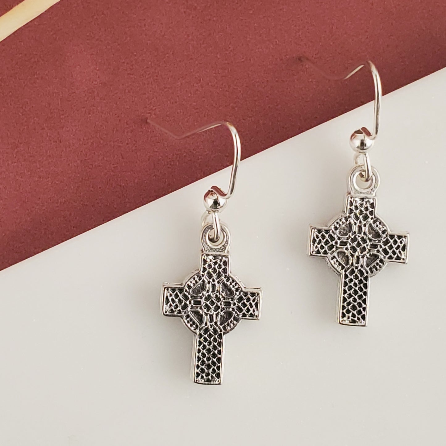 Celtic Cross Earrings
