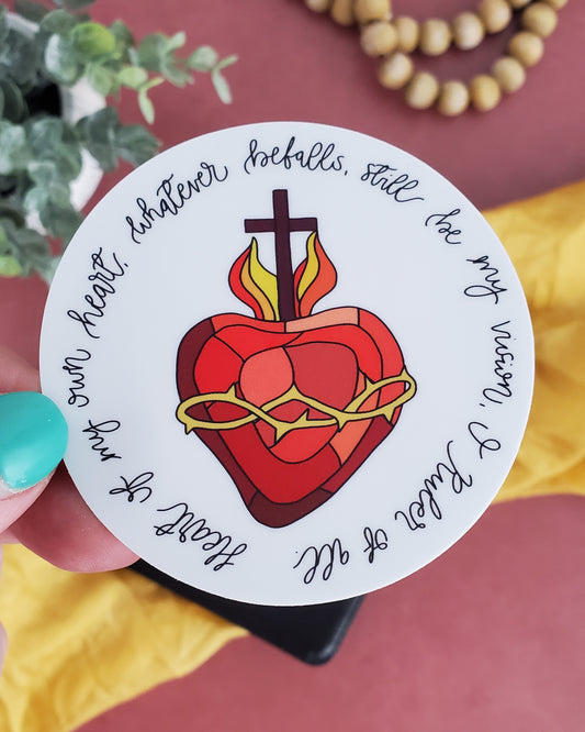 Heart of My Own Heart Sacred Heart of Jesus Vinyl Sticker