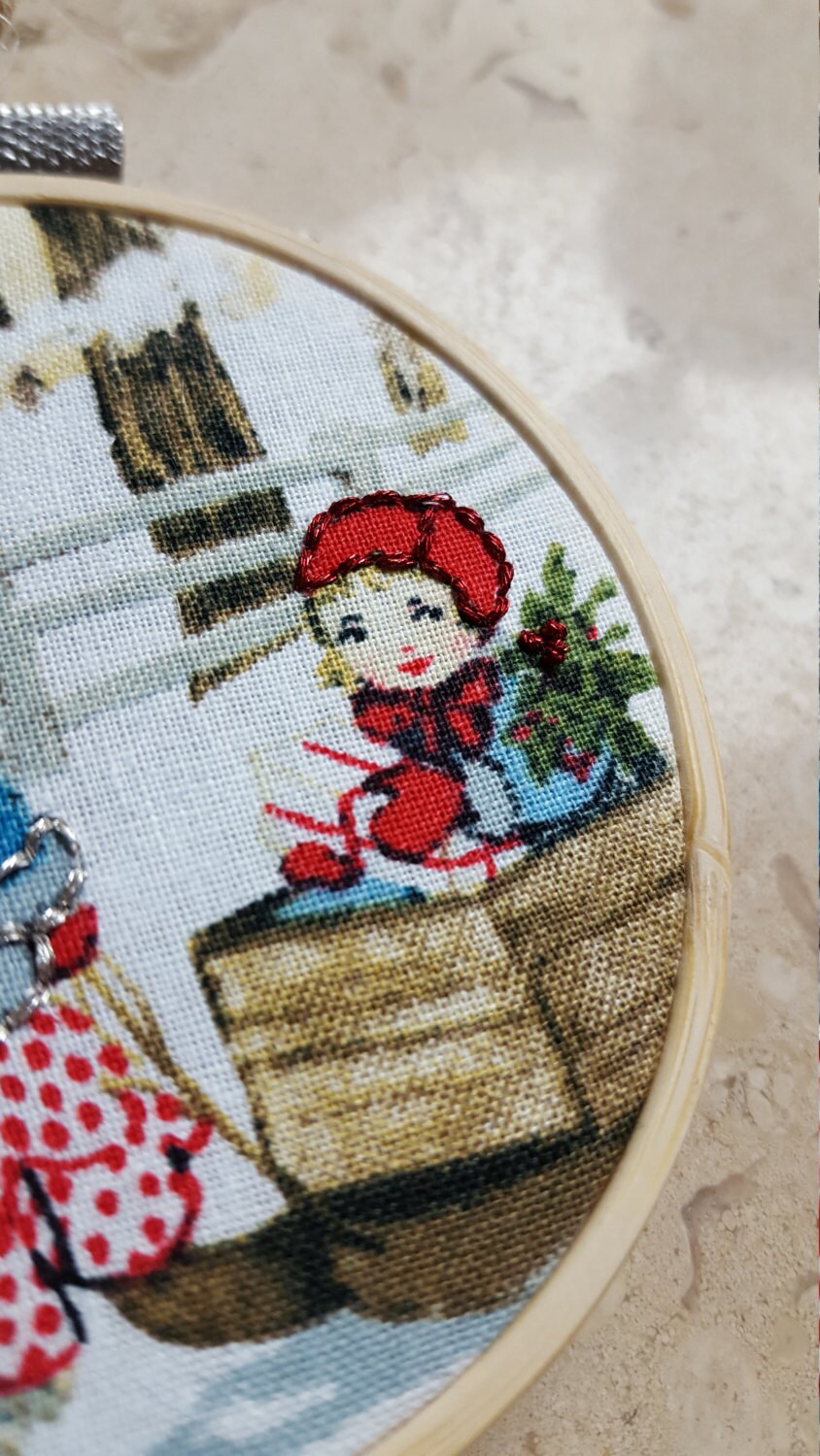Nostalgic Christmas 3 inch Embroidery Hoop
