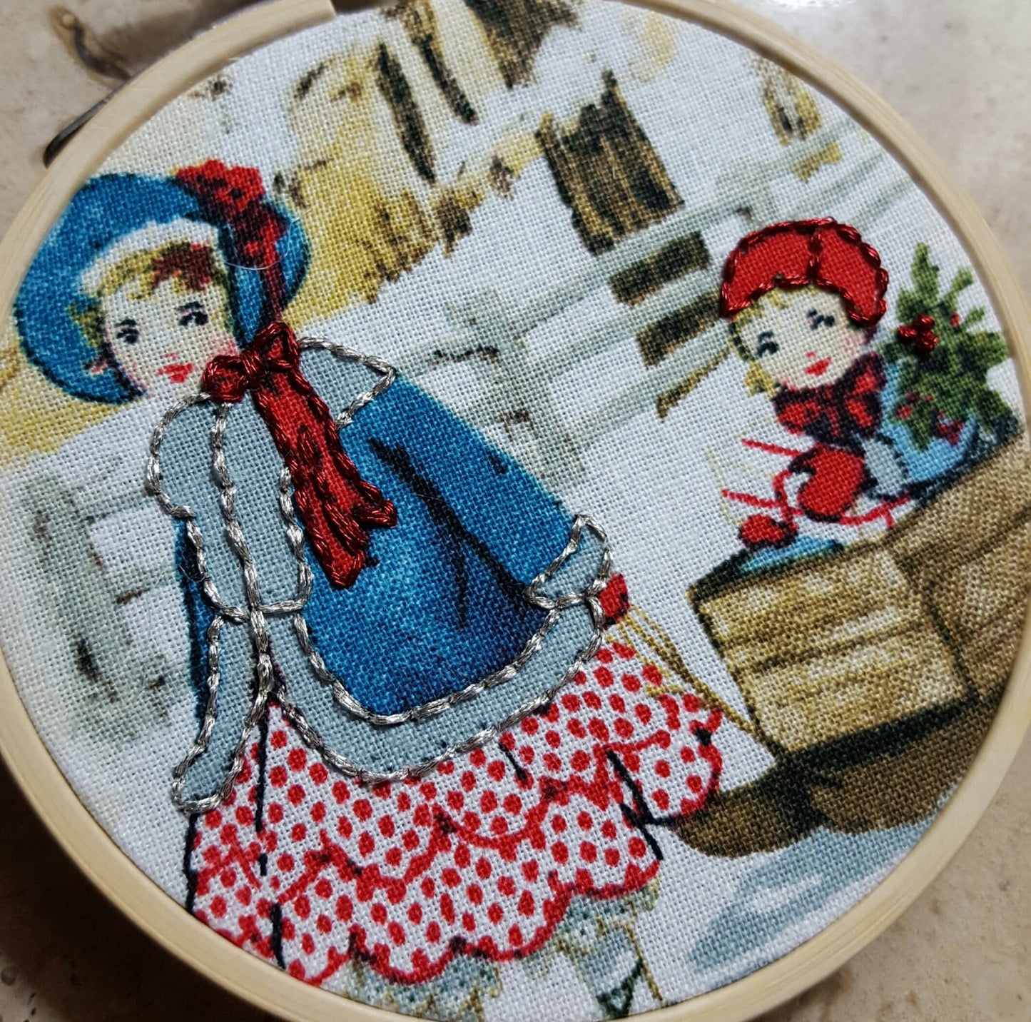 Nostalgic Christmas 3 inch Embroidery Hoop
