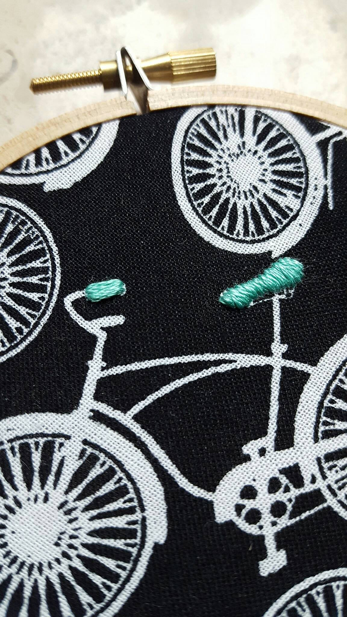 How I Roll Bicycle Embroidery Hoop
