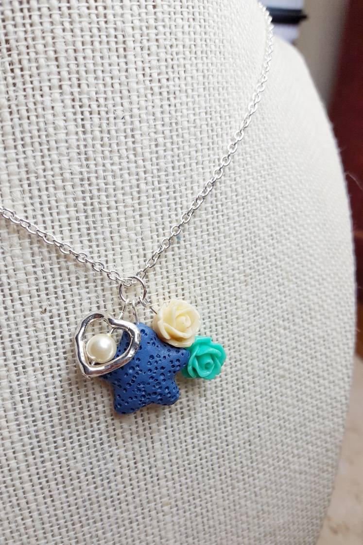 Diffuser Necklace Immaculate Heart of Mary