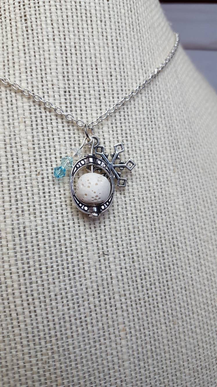 Snowflake Diffuser Necklace