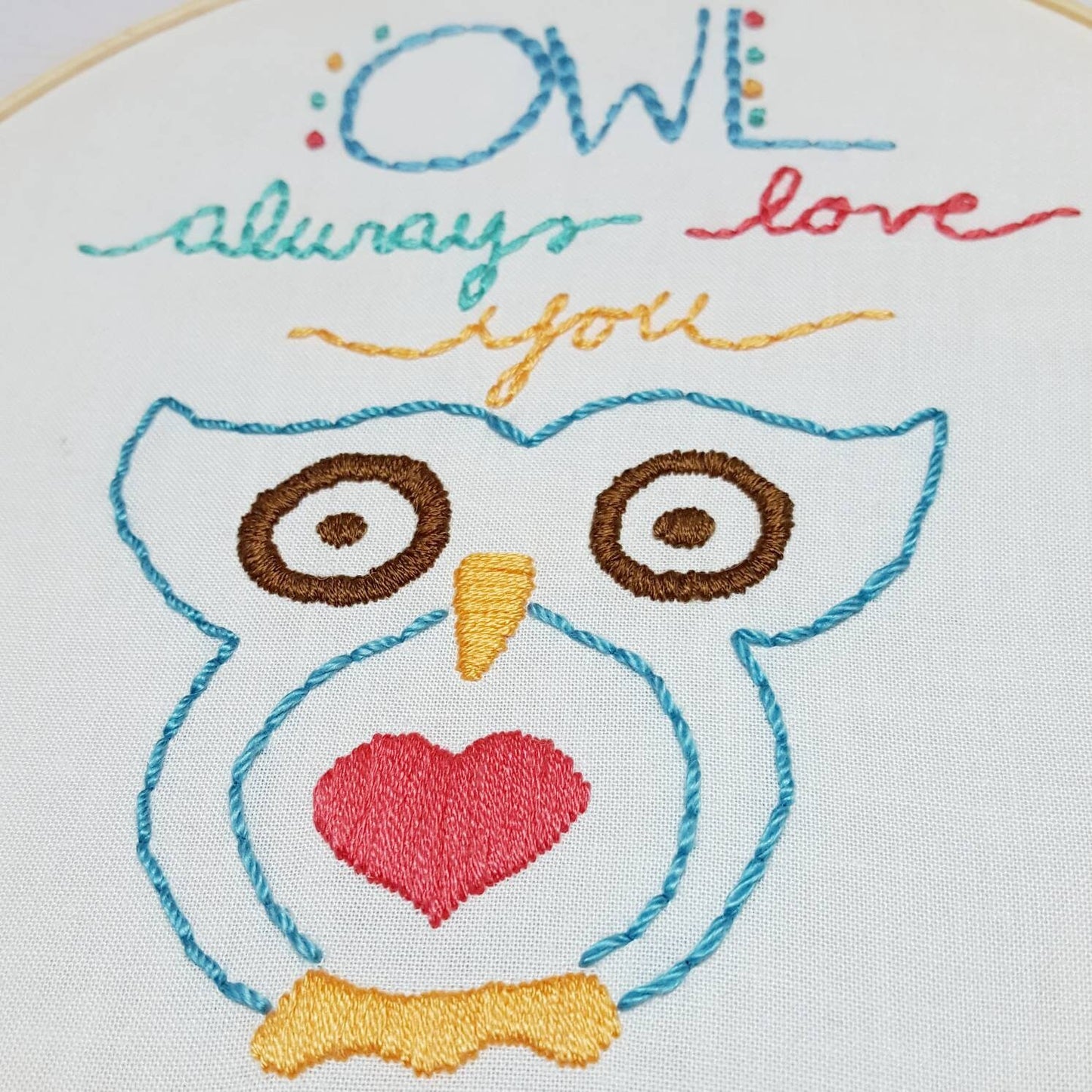 Owl Always Love You Embroidery Hoop