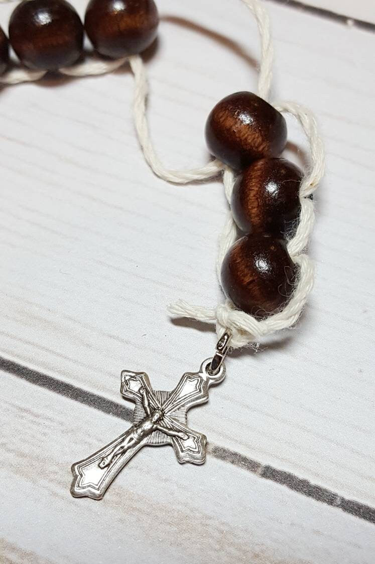 Sacrifice Beads Polished Mahogany Wood Bead
