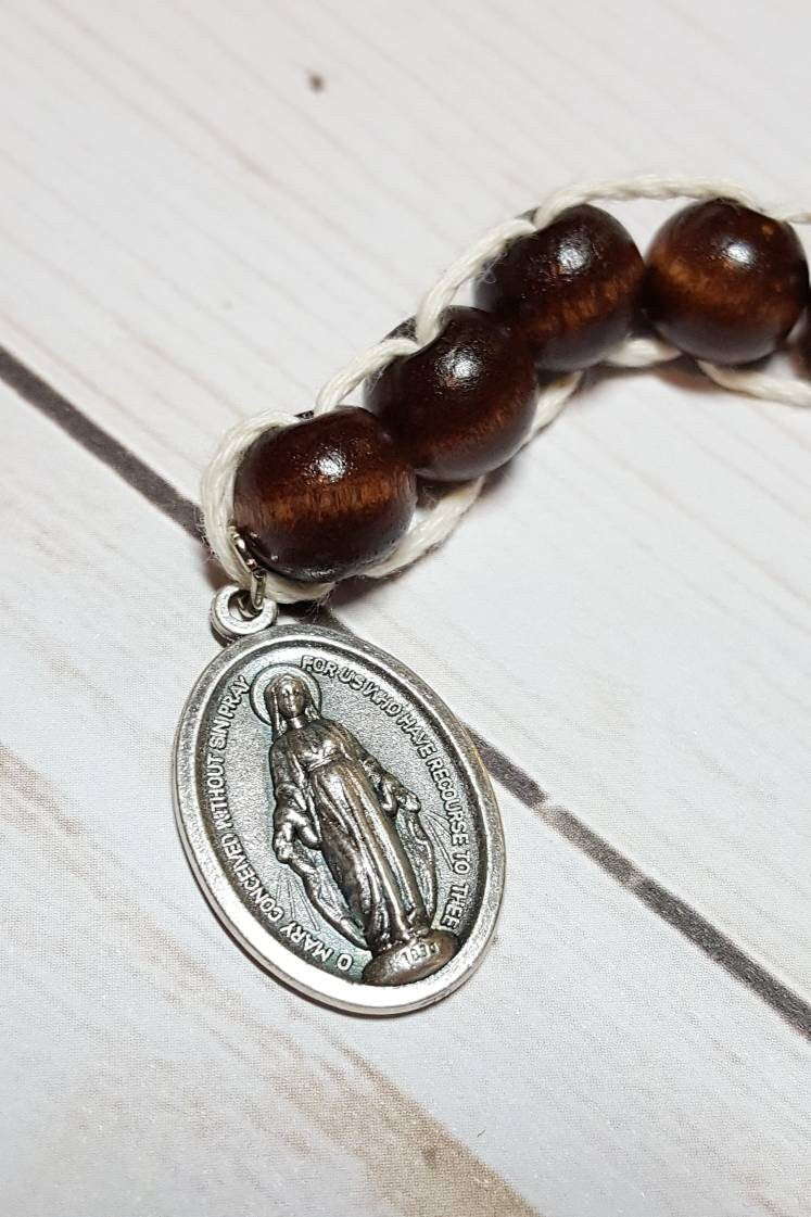 Sacrifice Beads Polished Mahogany Wood Bead