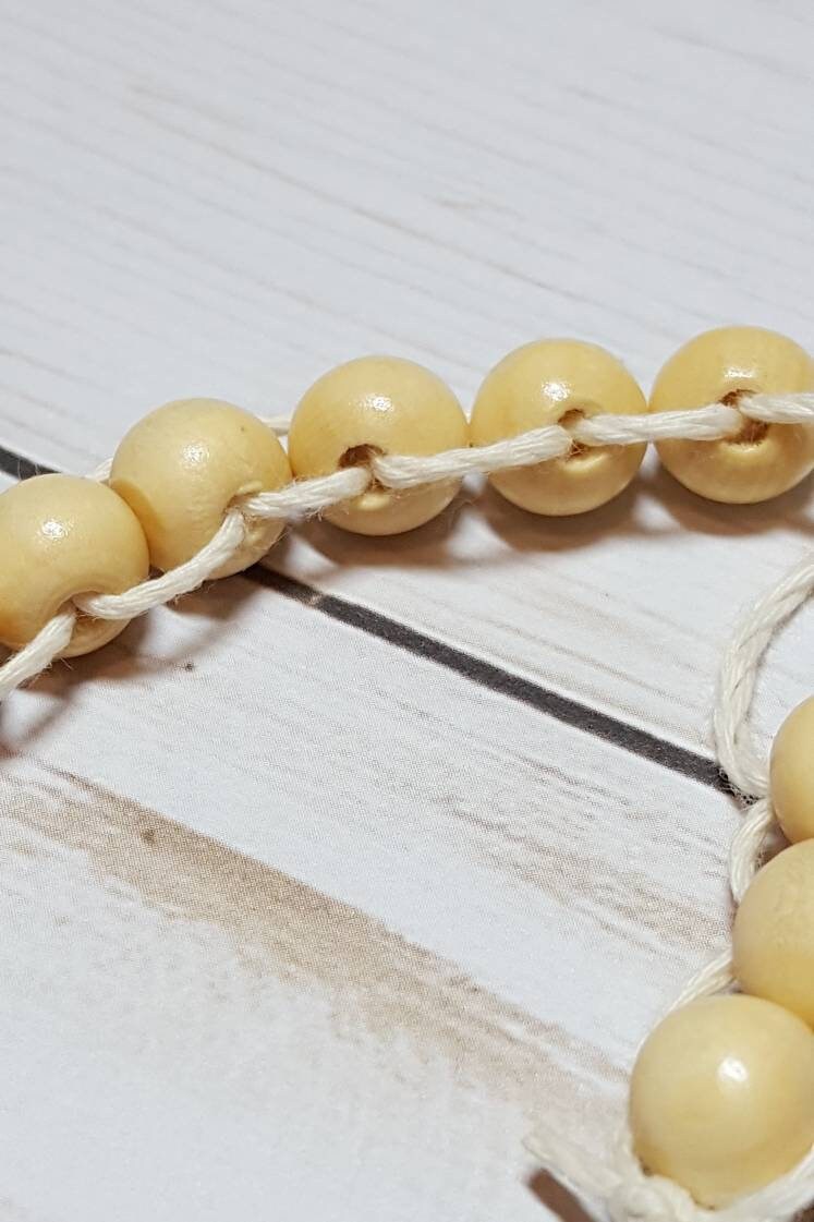 Sacrifice Beads Natural Wood Bead St Therese Good Deed Bead