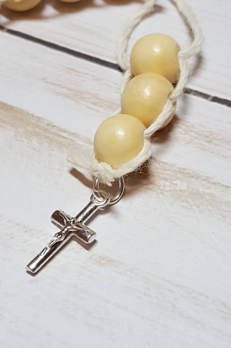 Sacrifice Beads Natural Wood Bead St Therese Good Deed Bead