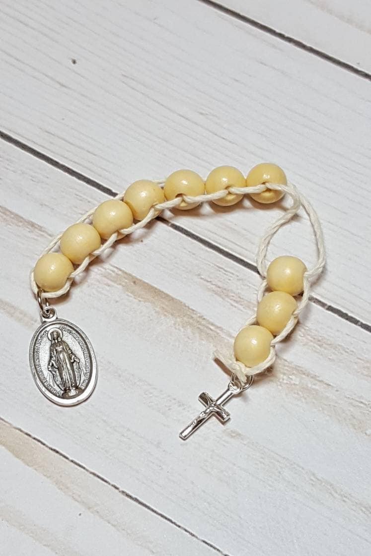 Sacrifice Beads Natural Wood Bead St Therese Good Deed Bead