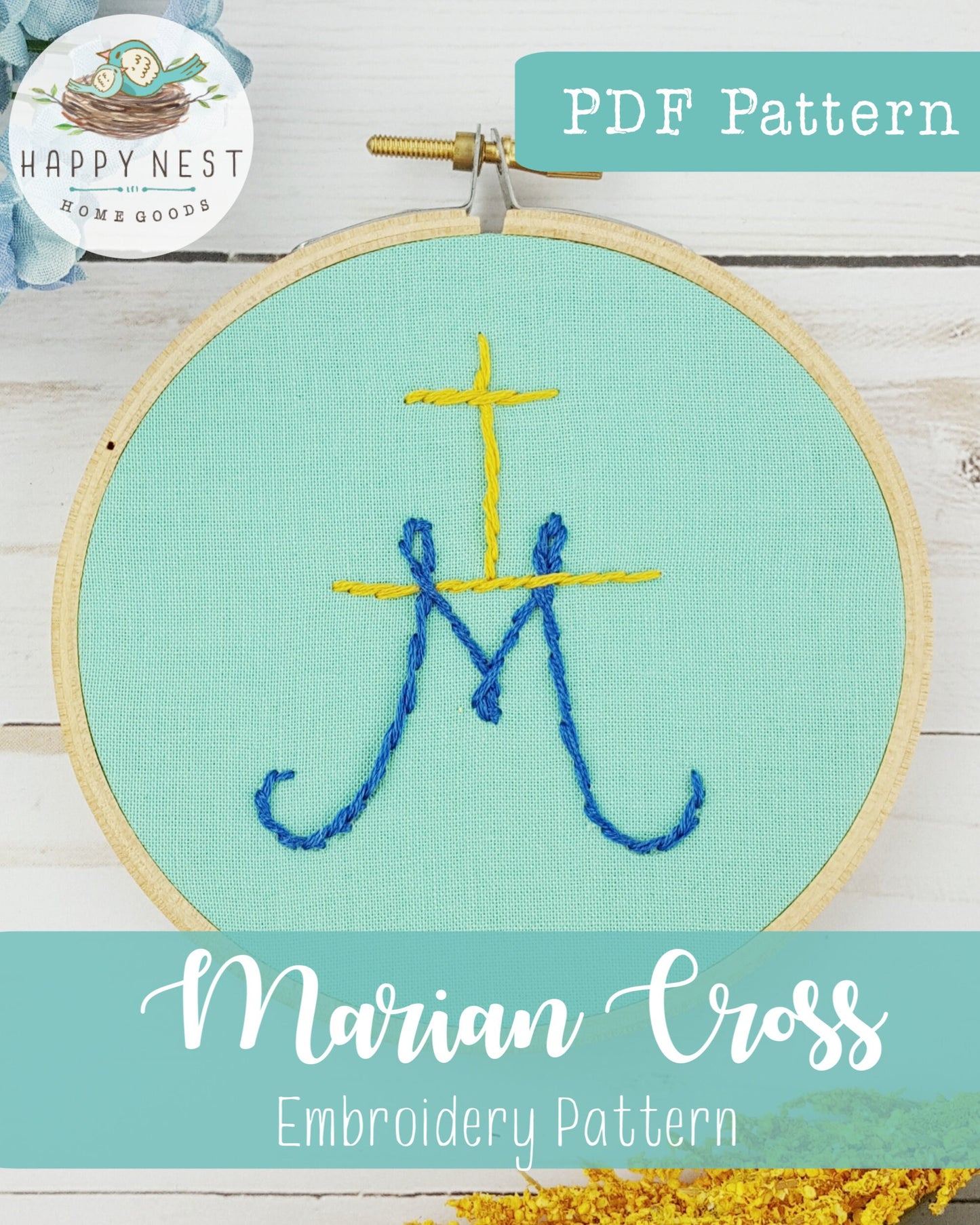 Marian Cross PDF Embroidery Pattern