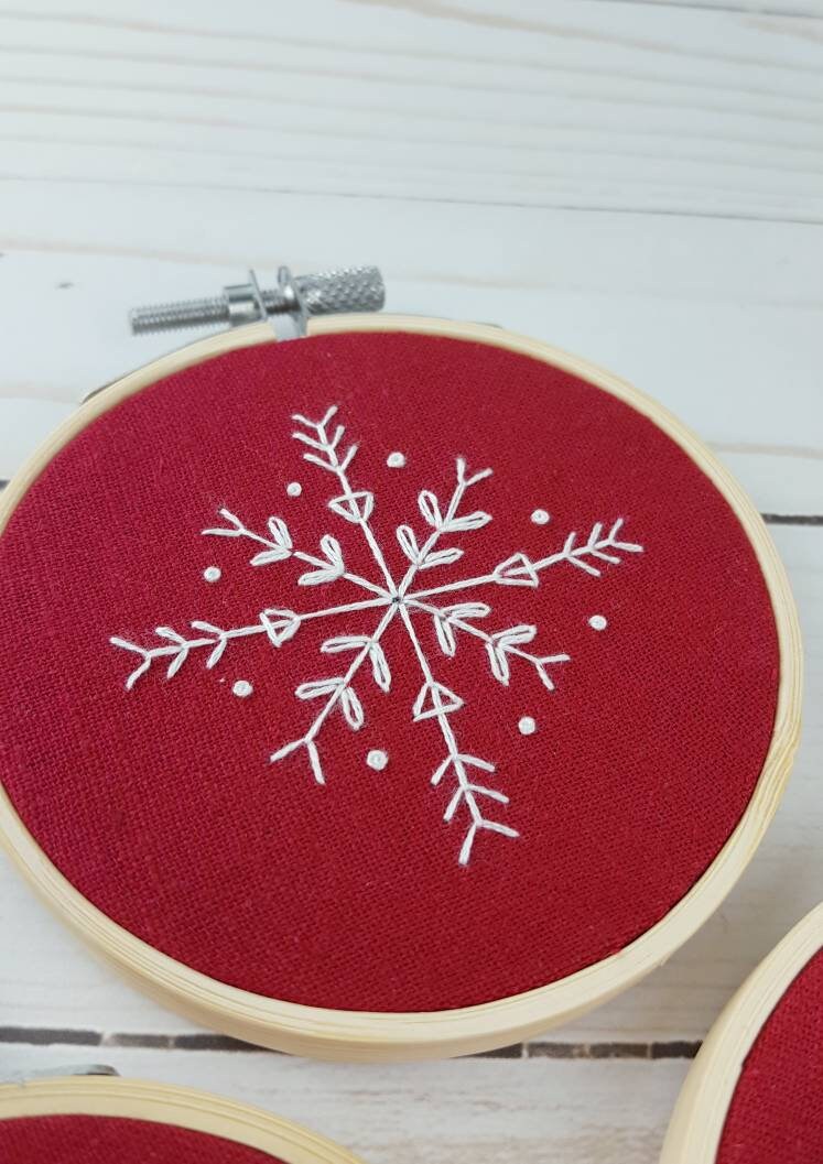 Snowflakes Ornament PDF Embroidery Pattern