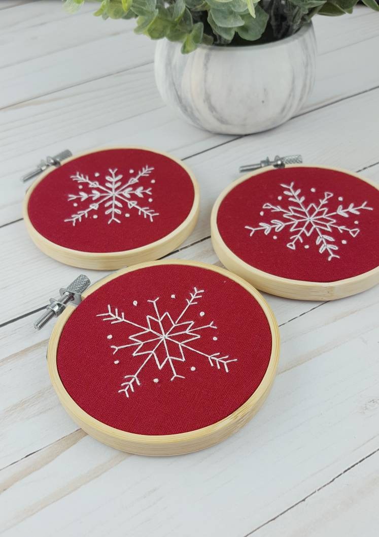 Snowflakes Ornament PDF Embroidery Pattern