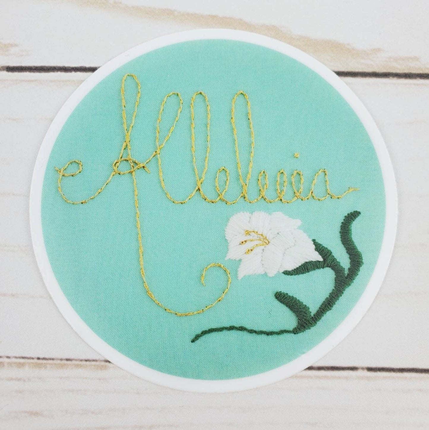 Alleluia Vinyl Sticker