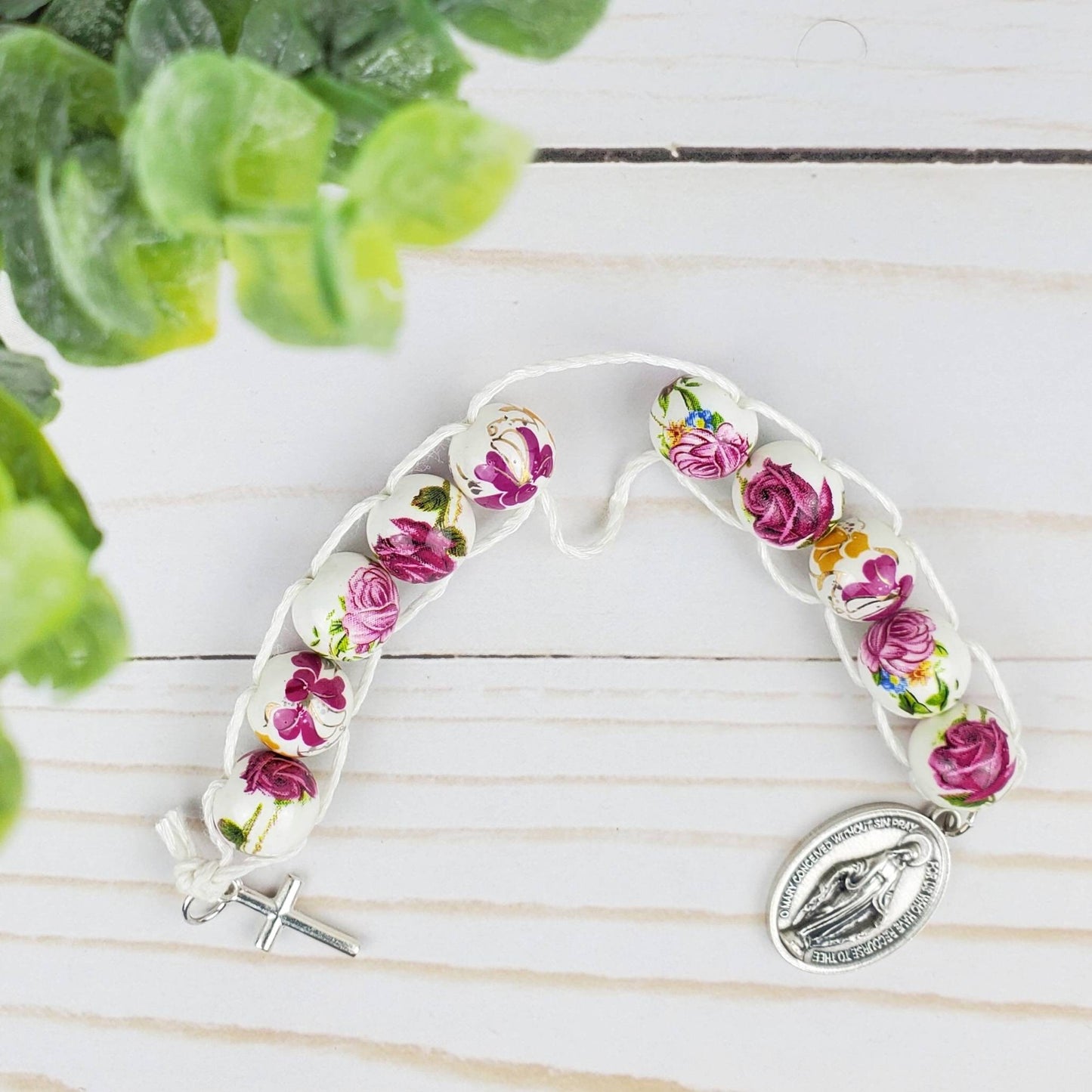 Sacrifice Beads Vintage Roses Ceramic Bead