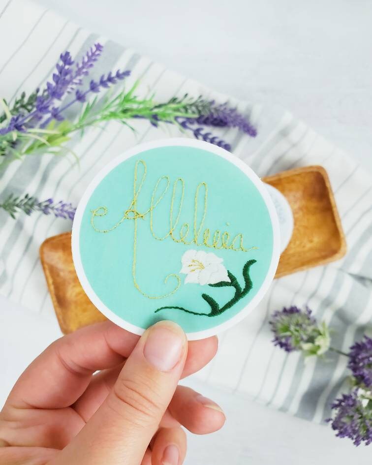 Alleluia Vinyl Sticker