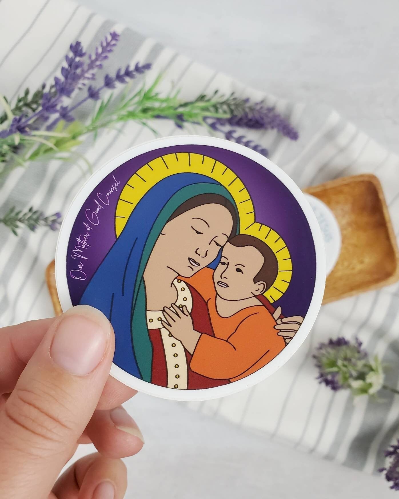 Our Mother of Good Counsel Vinyl Sticker