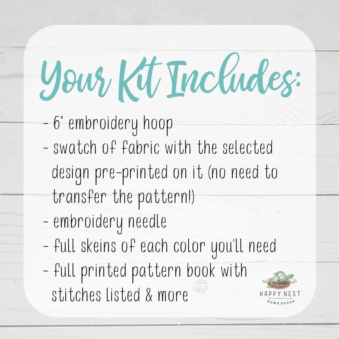 Fiat Floral Embroidery Kit