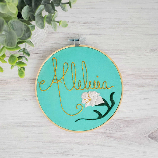 Alleluia Embroidery Kit