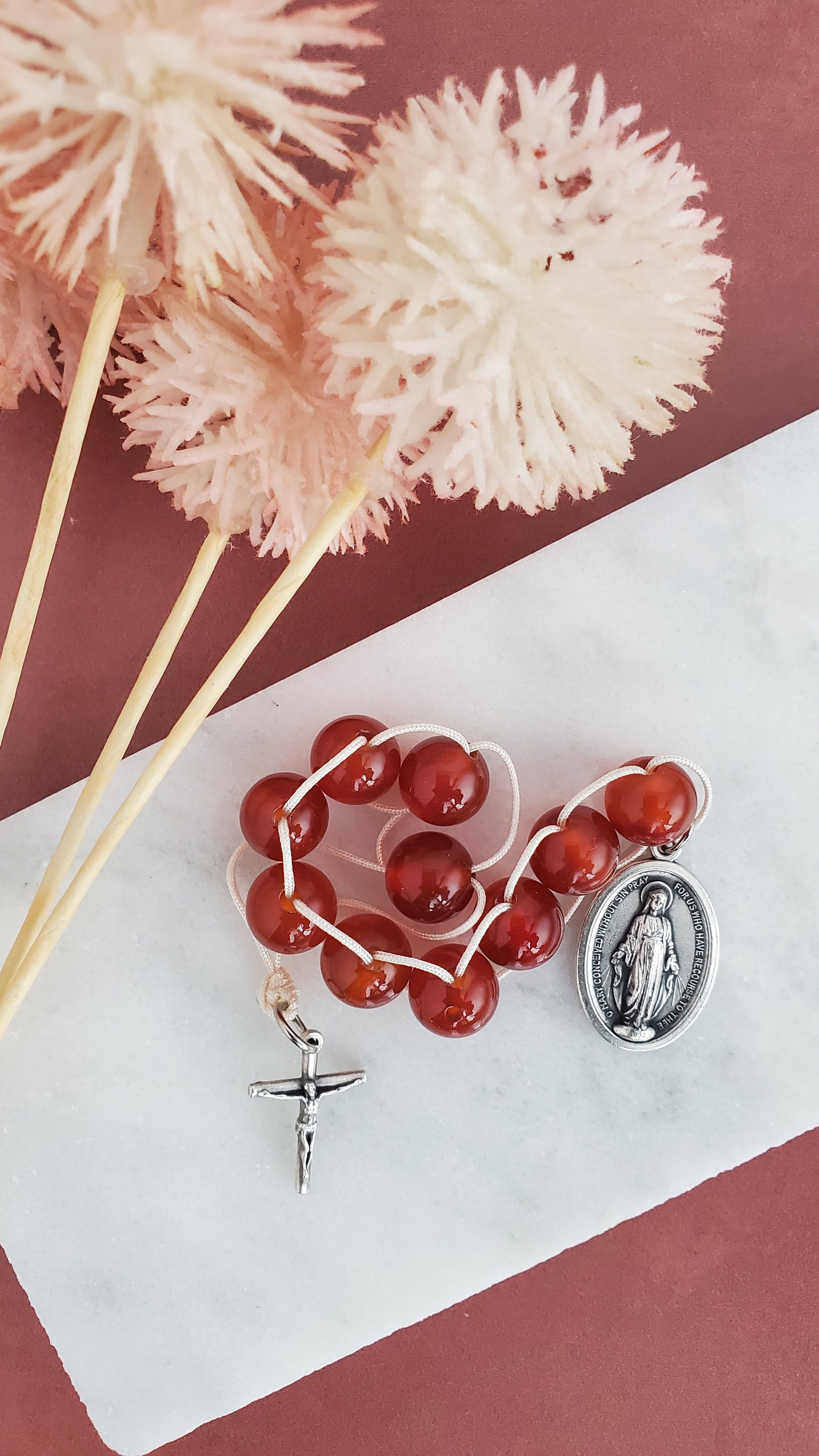 Red Agate Sacrifice Beads