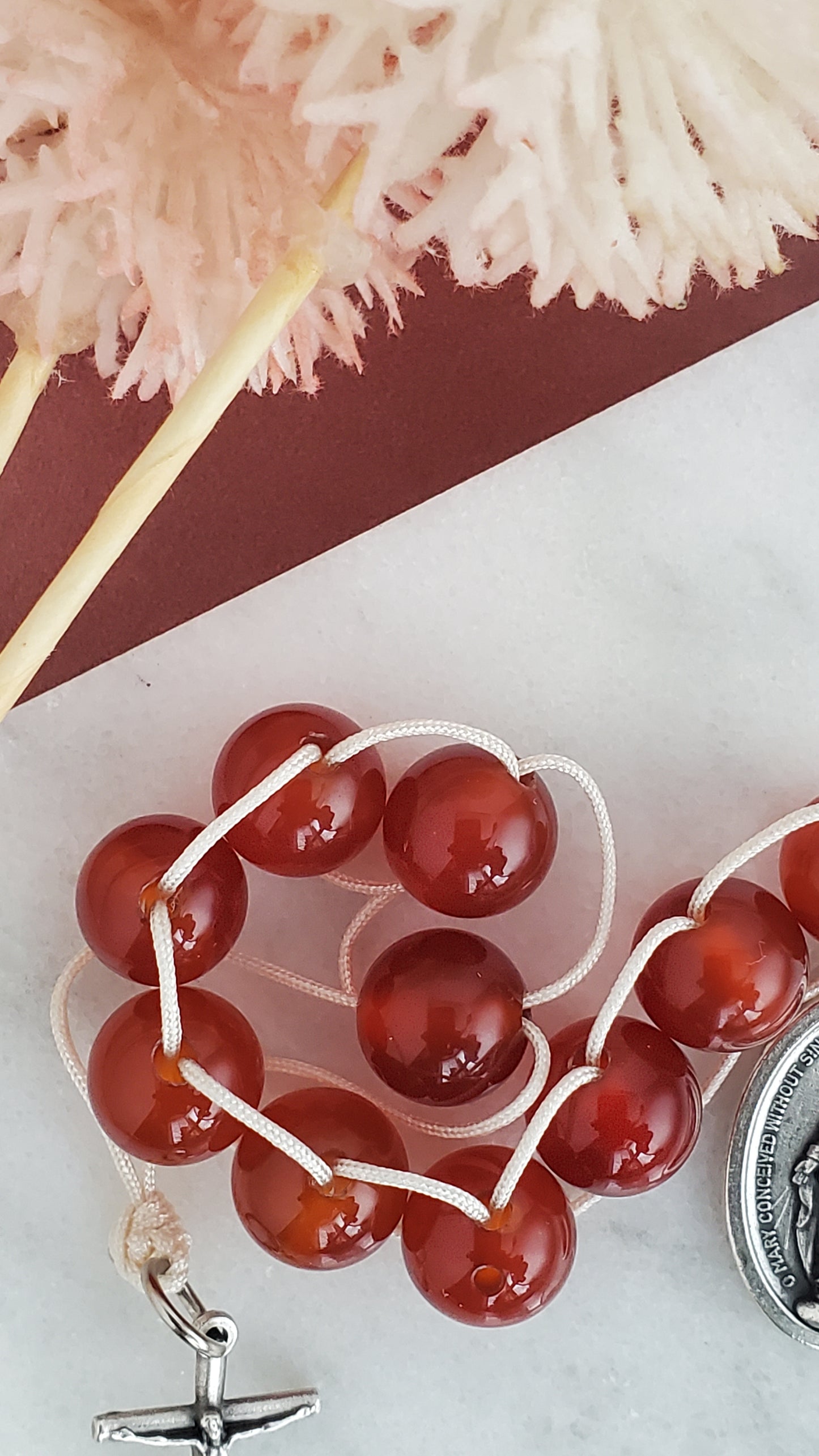 Red Agate Sacrifice Beads