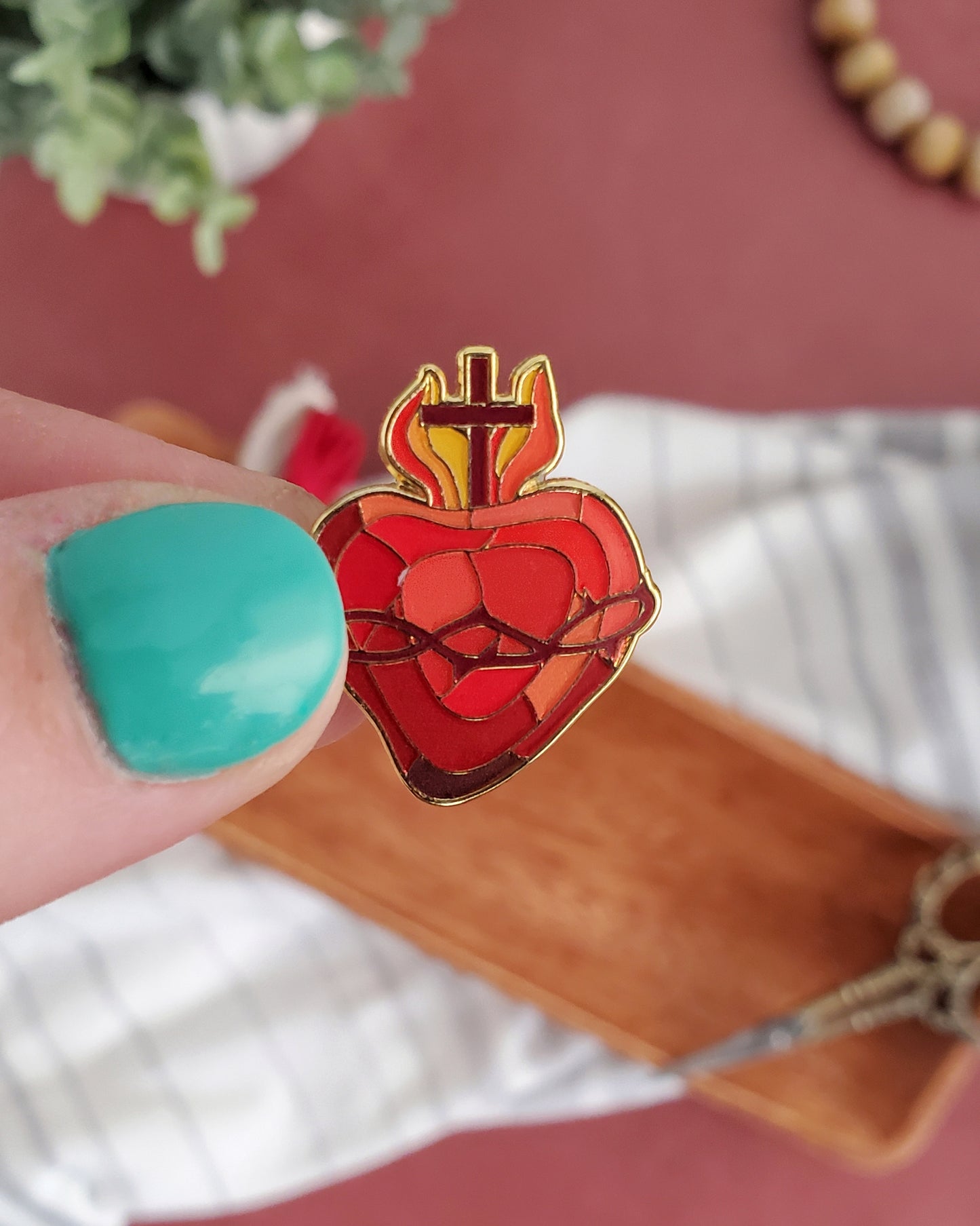 Sacred Heart of Jesus Needle Minder