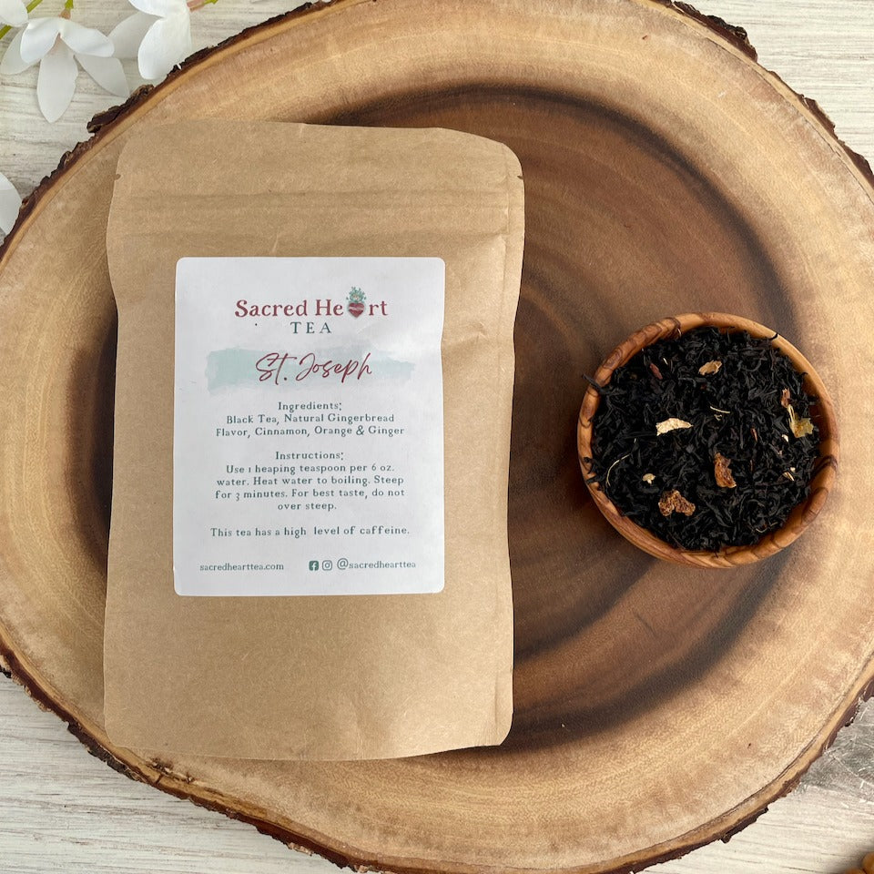 Saint Joseph Tea Blend – Ginger Spice Black Tea | Faith-Inspired Loose Leaf Tea