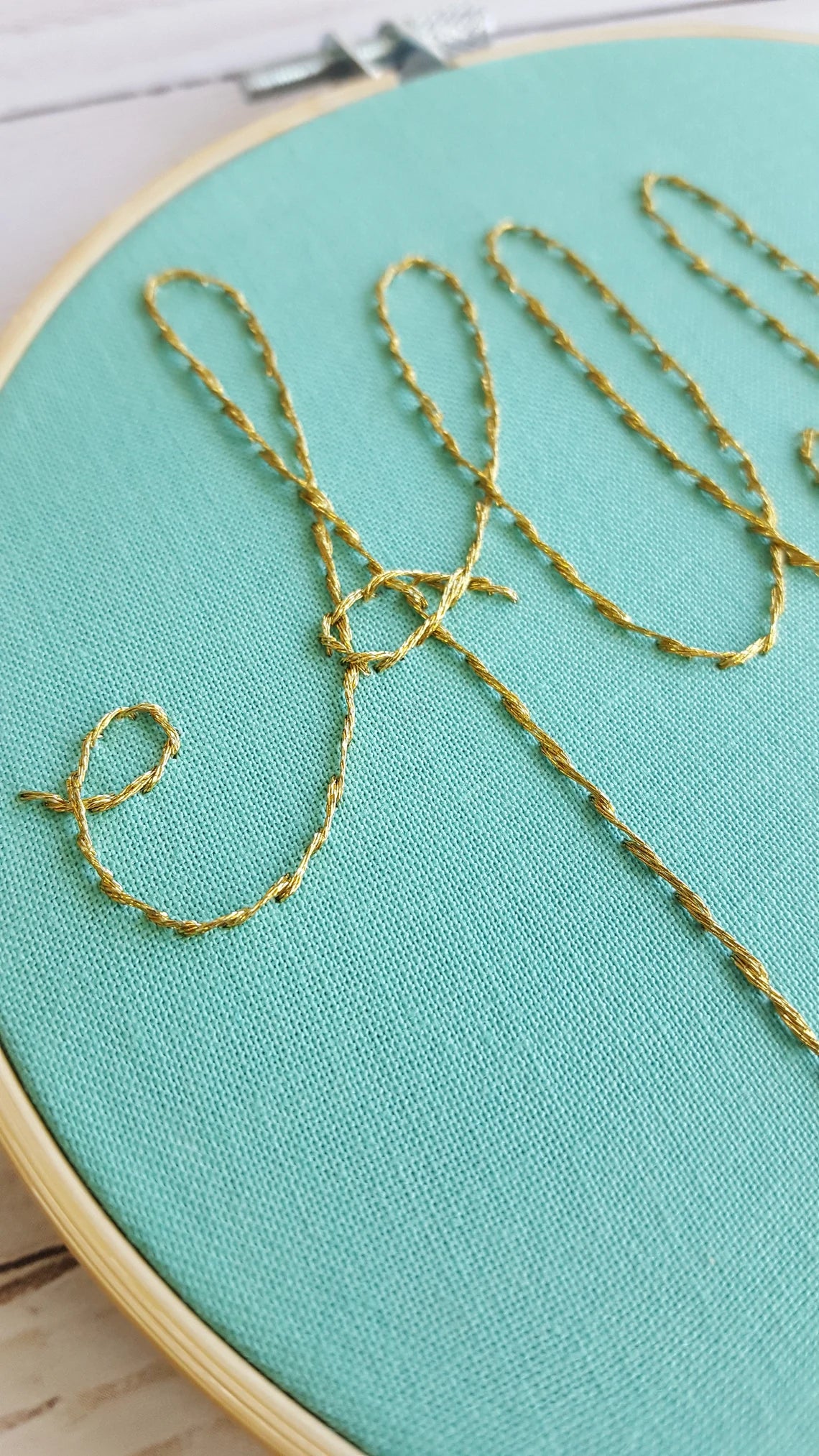 Alleluia Embroidery Hoop