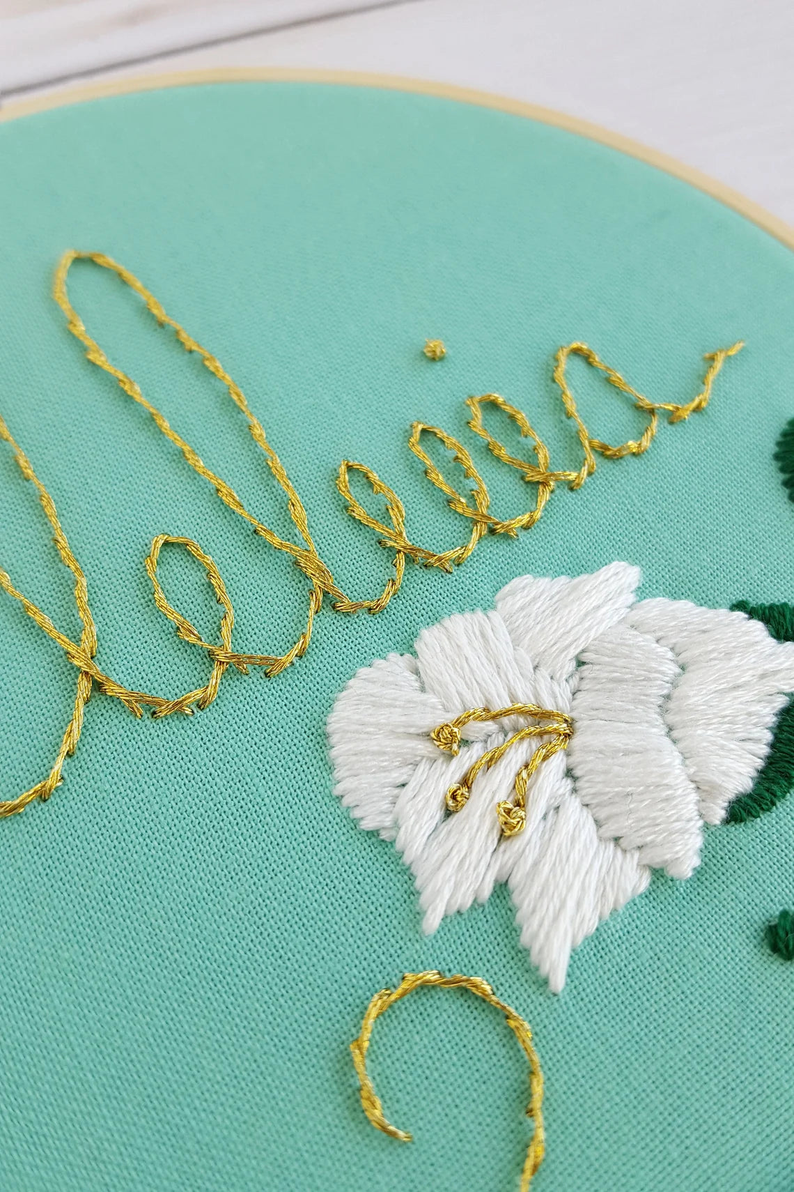 Alleluia Embroidery Hoop