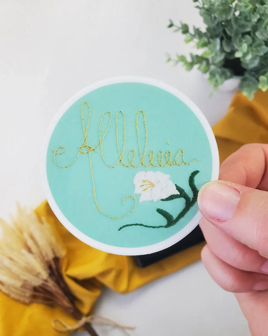 Alleluia Vinyl Sticker