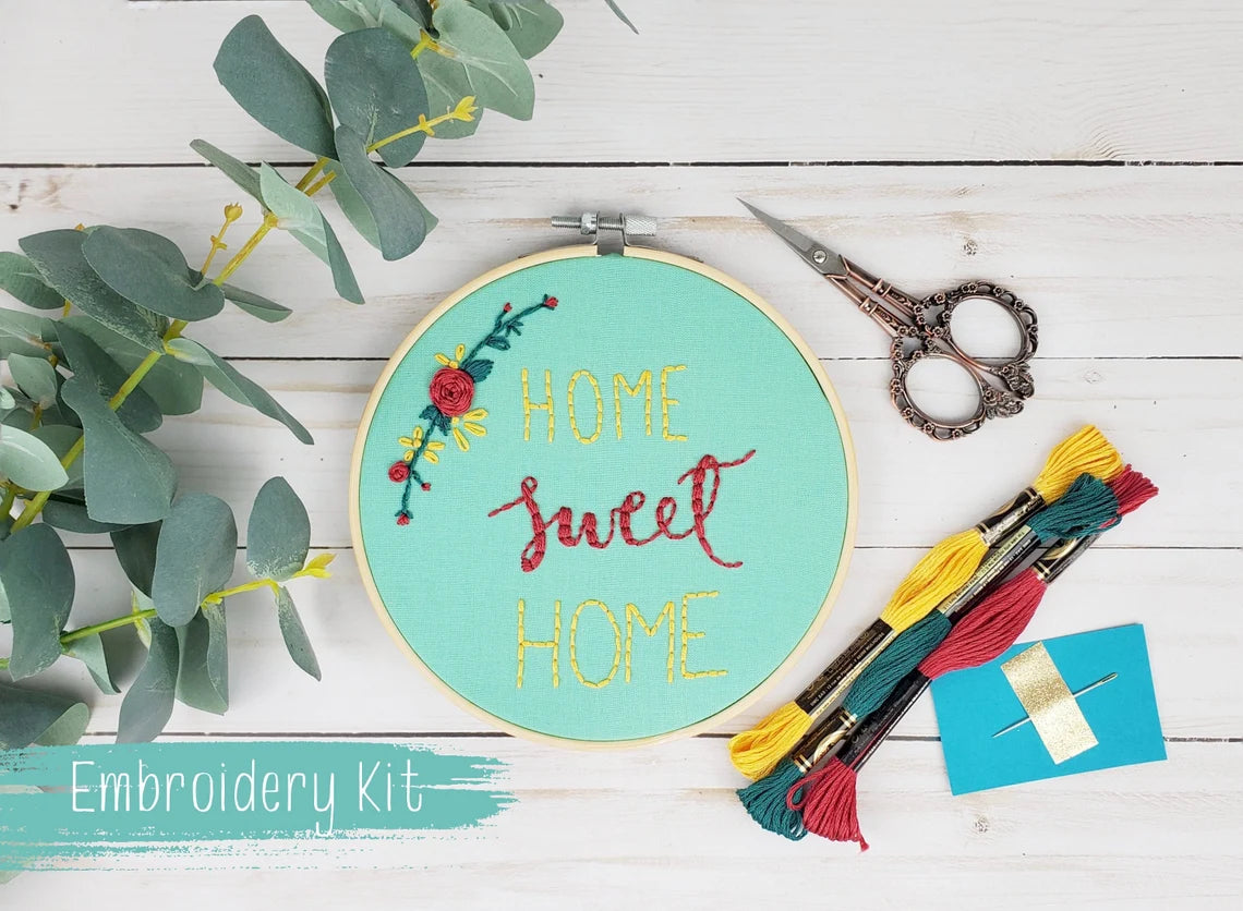 Home Sweet Home Embroidery Kit