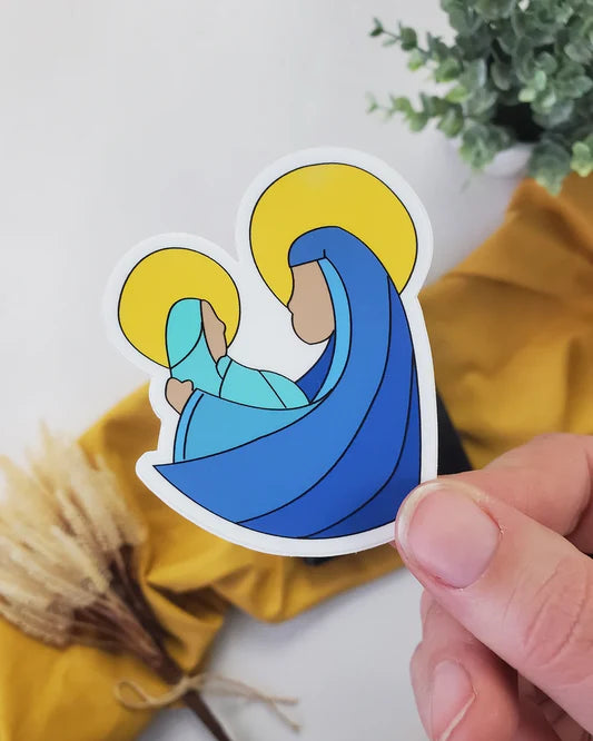 Madonna and Child Vinyl Sticker