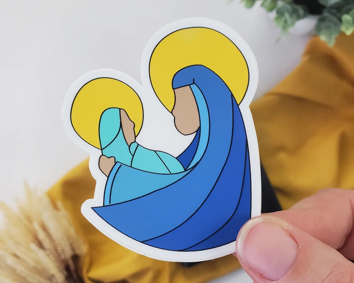 Madonna and Child Vinyl Sticker