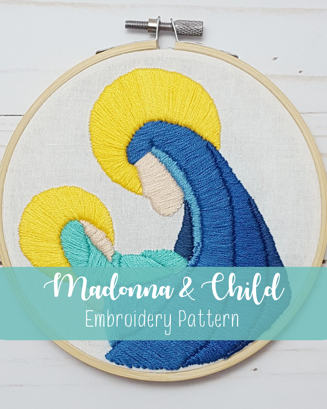 Madonna and Child Ornament Embroidery Kit