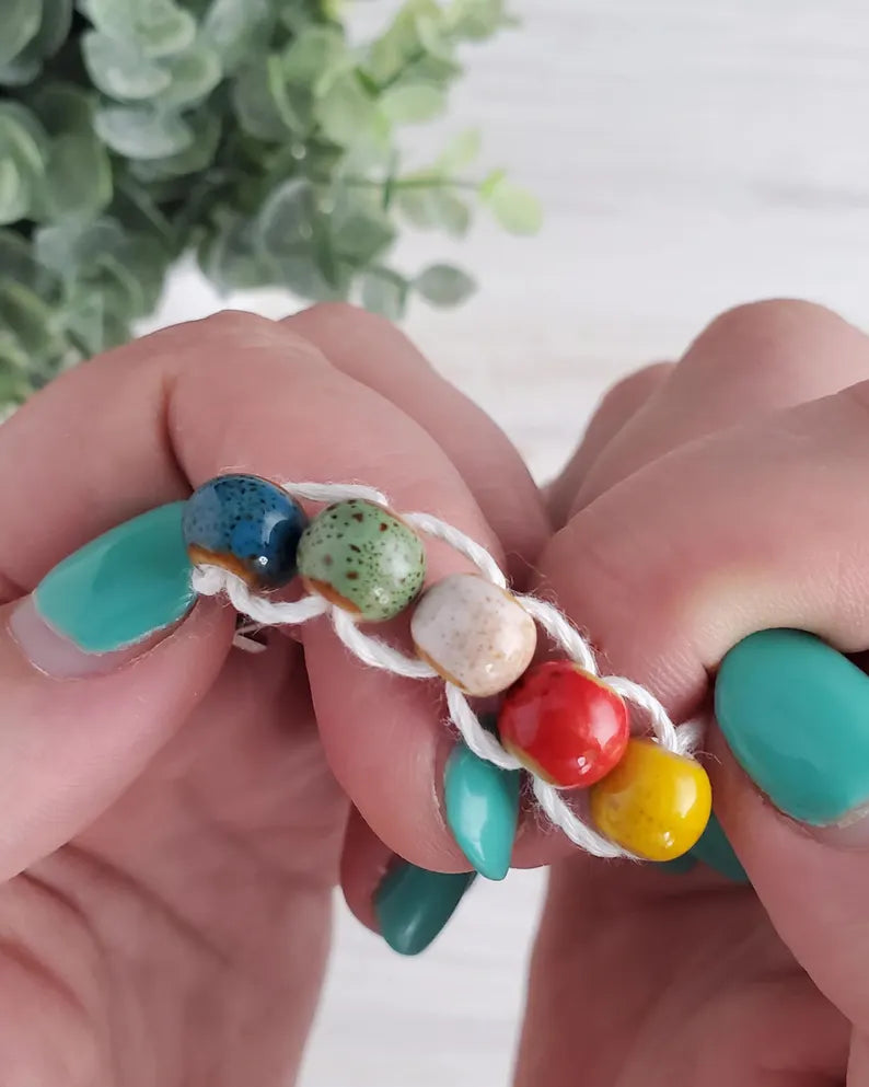 Rainbow Ceramic Sacrifice Beads