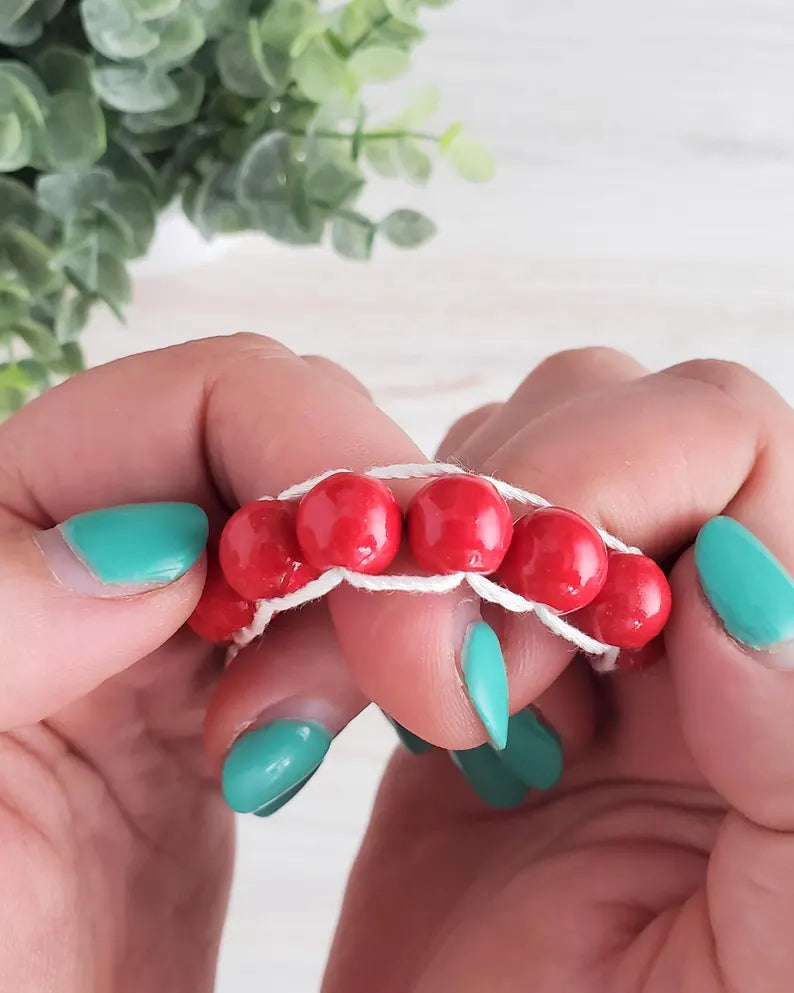 Sacrifice Beads Red Ceramic Bead