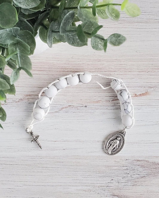 White Howlite Sacrifice Beads