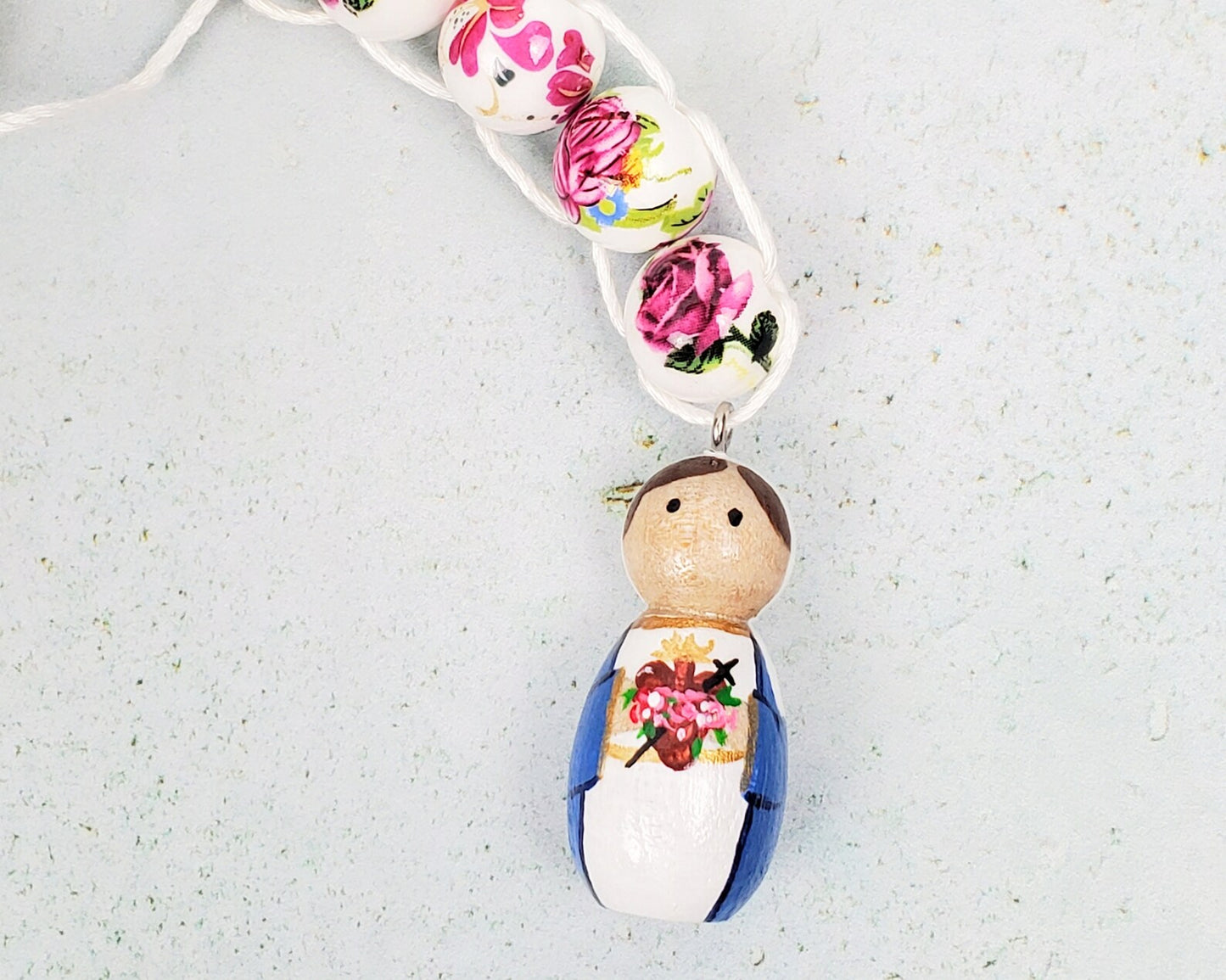 Immaculate Heart of Mary Peg Doll
