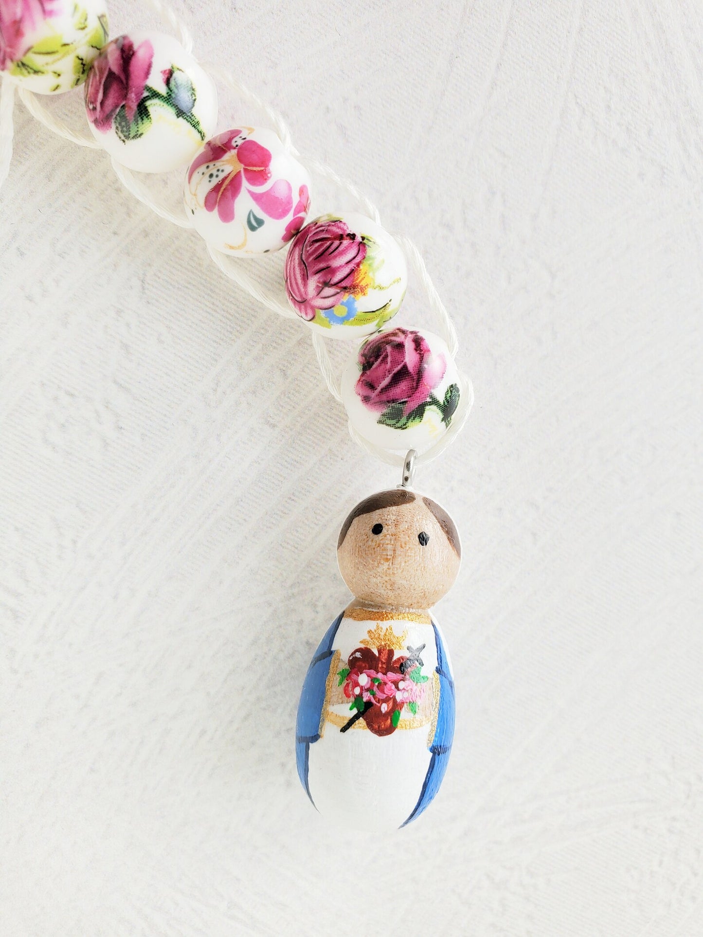 Immaculate Heart of Mary Peg Doll