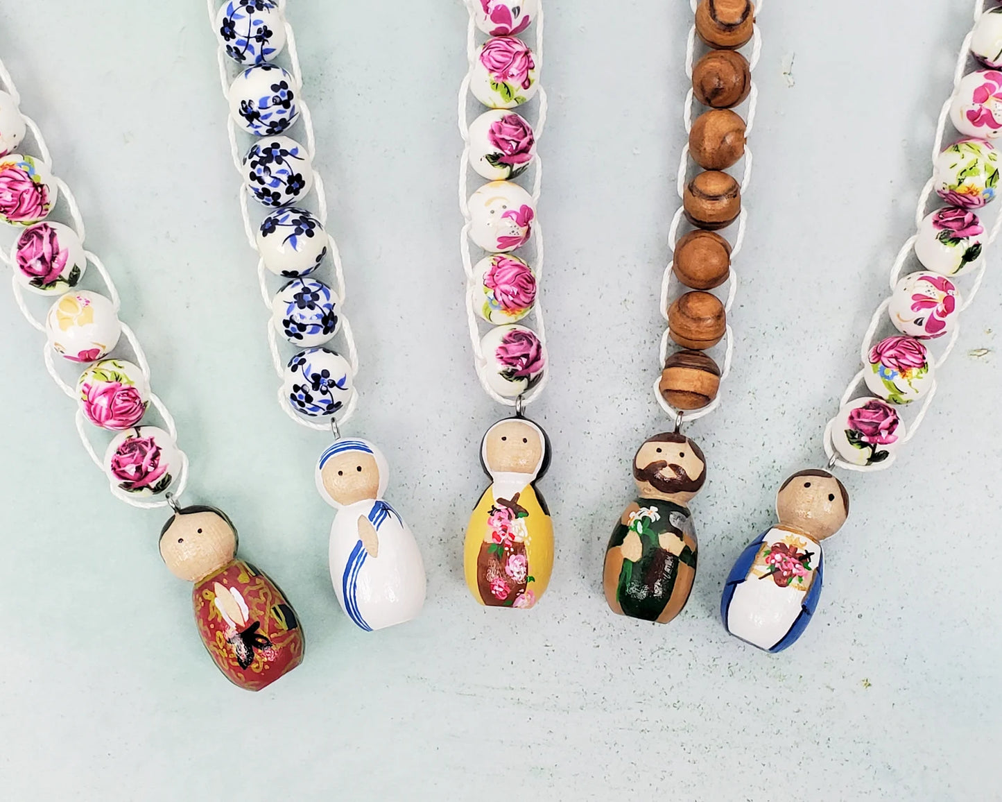 Mother Teresa of Calcutta Peg Doll Sacrifice Beads
