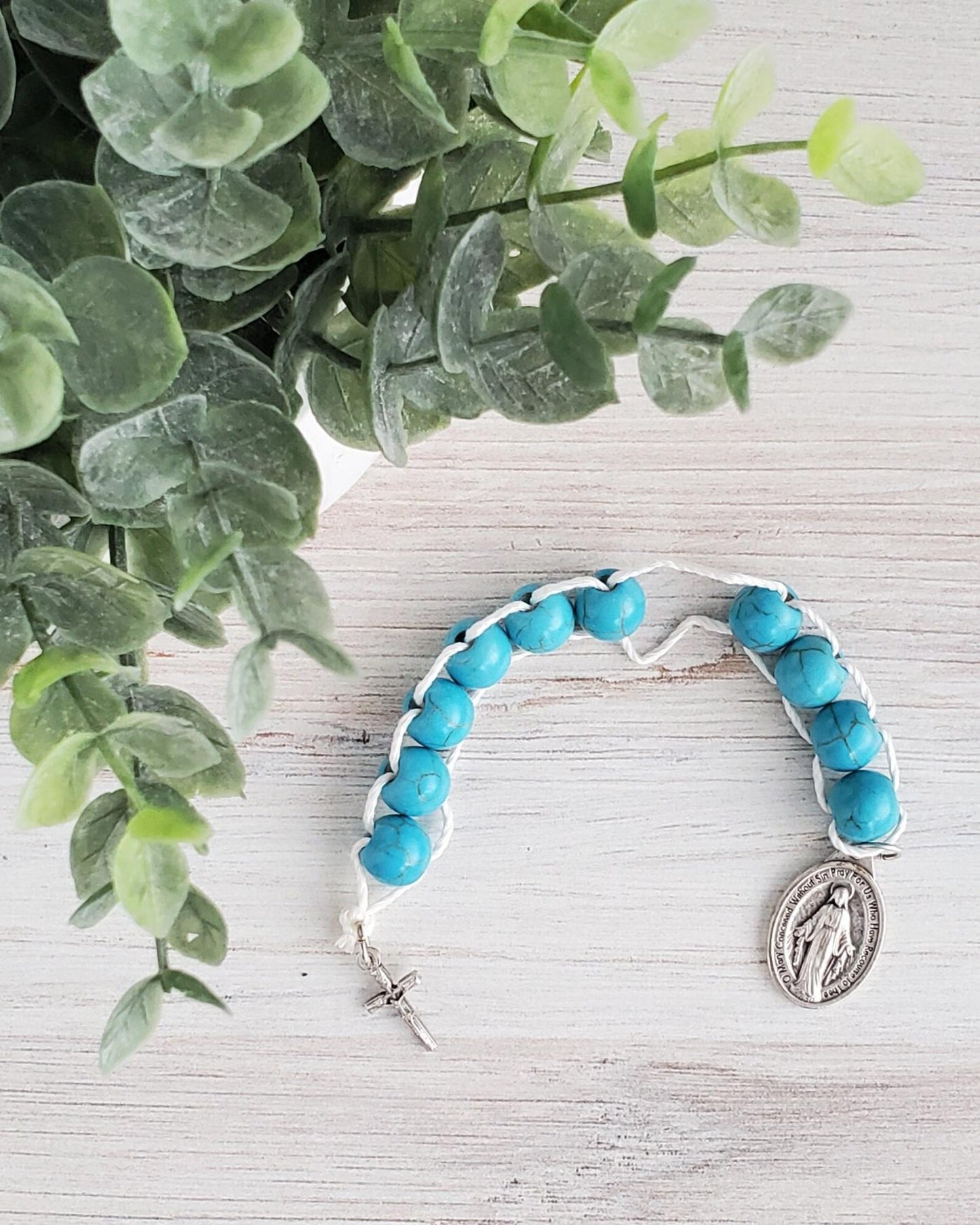 Turquoise Blue St. Therese Sacrifice Beads