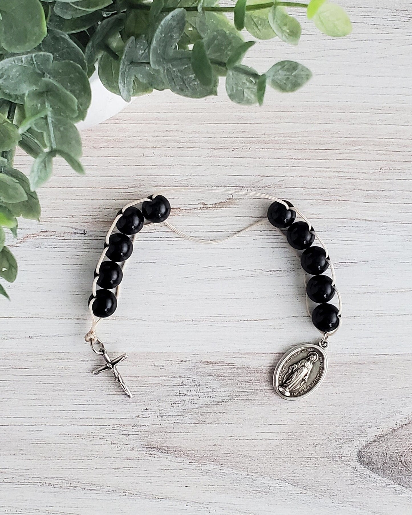 Black Agate Sacrifice Beads