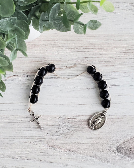 Black Agate Sacrifice Beads